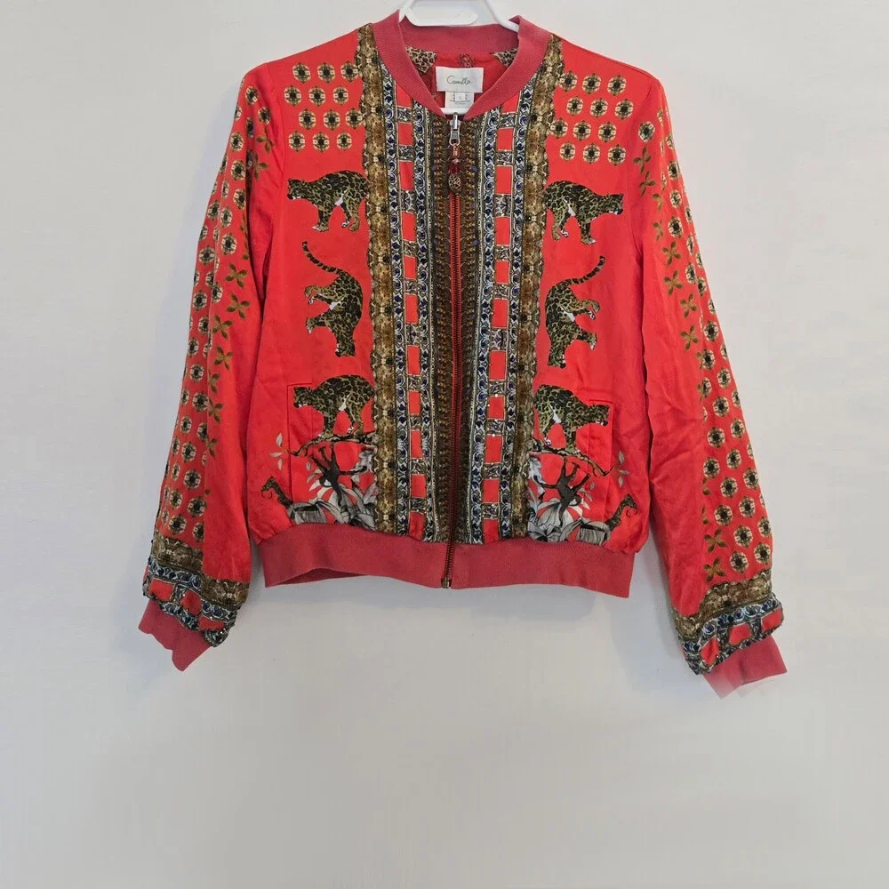 Camilla Hangzhou Hollywood China Doll Bomber Jacket Size Small - Picture 4 of 16